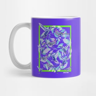 angry mockingbirds ecopop pattern Mug